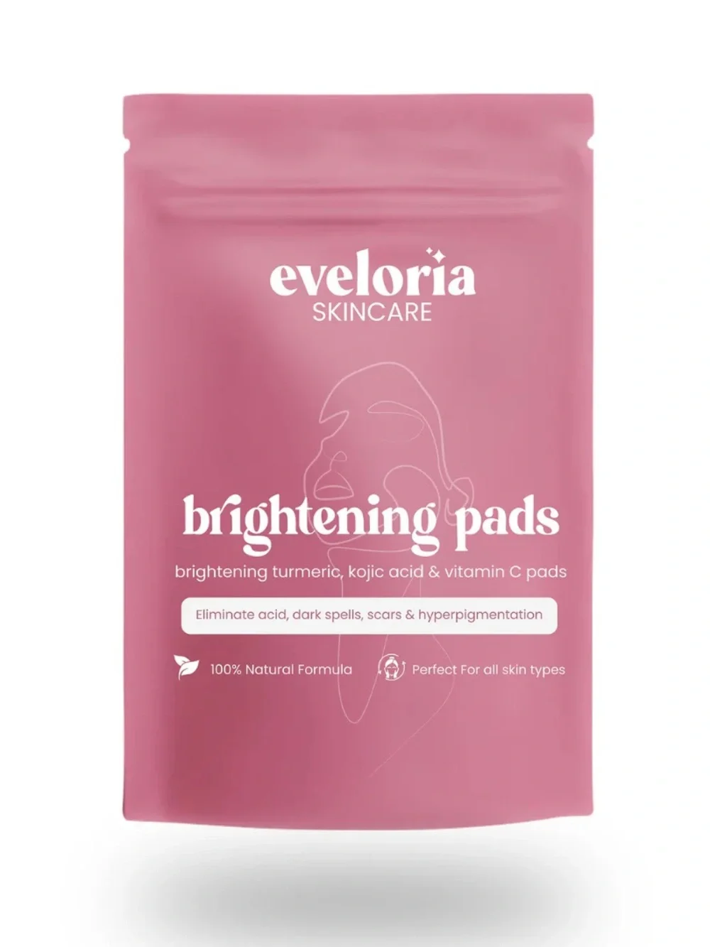 Eveloria Skincare turmeric & kojic acid Brightening pads